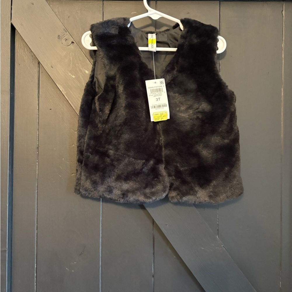 Epic Threads Dark Gray Faux Fur Vest